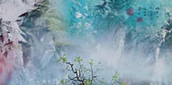 Split View Of New Chinese Landscape